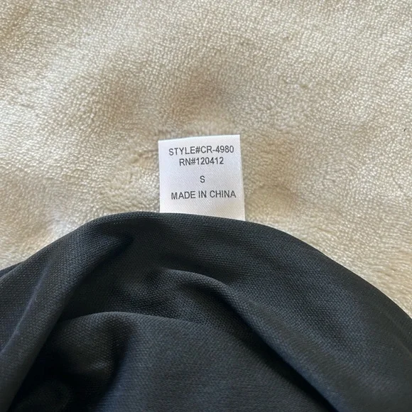 Cotton Candy Black Lace Romper with bell sleeve. Size Small.  007 - Picture 7 of 11